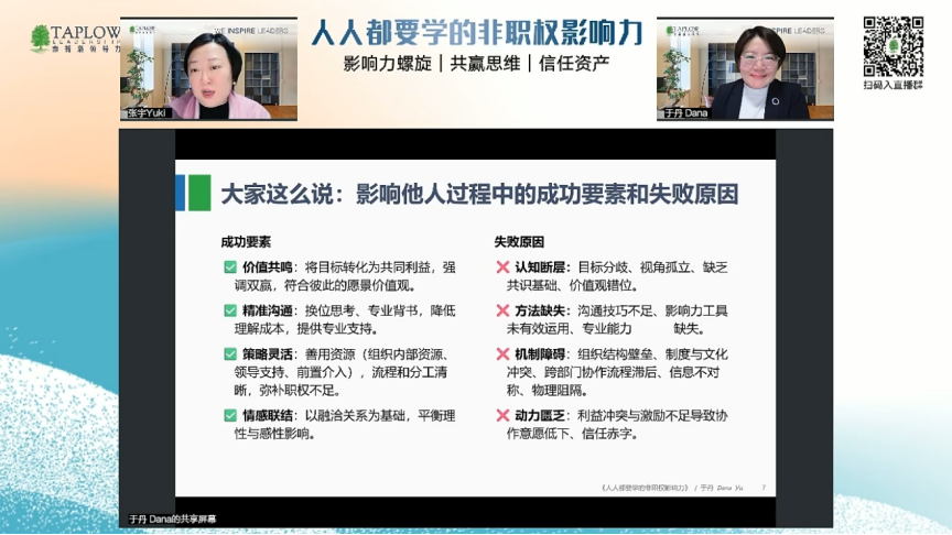 线上课精华 | 人人都要学的非职权影响力